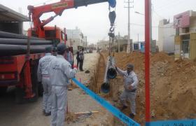 اصلاح و بازسازی بیش از ۳ هزار متراز شبکه توزیع آب شهر بوشهر