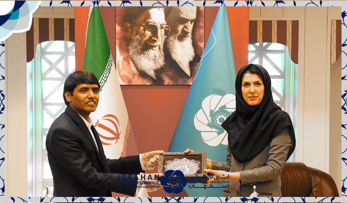 دیدار عضو هیات رئیسه اتاق بازرگانی اصفهان و رایزن بازرگانی سفارت بنگلادش در تهران