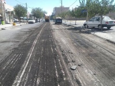 احداث بیش از نیم کیلومتر شبکه در خیابان خردمند در شمال اصفهان