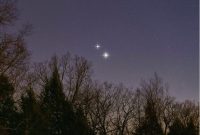 همنشینی سیاره‌های زُهره و مُشتری در واپسین شب‌های سال