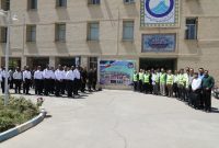 برگزاری مانور «حفاظت از مقر» در تصفیه خانه آب بابا شیخعلی آبفای استان اصفهان