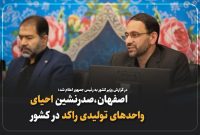 اصفهان صدرنشین احیای واحد‌های تولیدی راکد در کشور