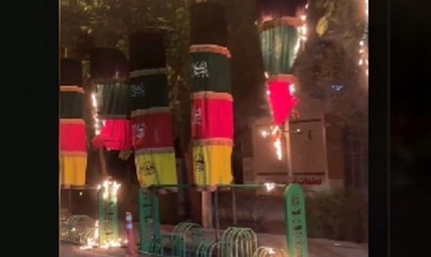 دستگیری ۲ نفر از عوامل آتش‌زدن پرچم عزای سیدالشهدا (ع) در اصفهان