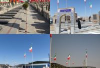 پرچم‌های جدید در گلزار شهدای دارالسلام نصب شد