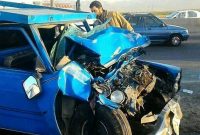 برخورد تیگو ۷بانیسان در آزاد راه نطنز_کاشان یک فوتی برجای گذاشت