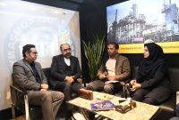 بازدید مدیرعامل هلدینگ پتروپالایش اصفهان از غرفه شرکت نفت سپاهان در نمایشگاه فناوری‌های نوین صنعت نفت و گاز اصفهان