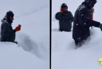 ایستاده‌اند بر فراز دکل‌های استوار، در دل هیاهوی برف و کولاک…