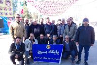 حضور بسیجیان شرکت برق منطقه ای اصفهان در مراسم سالگزد شهادت سردار سلیمانی