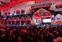 مراسم تشییع پیکر مطهر رهبر شهید انقلاب درنجف اشرف