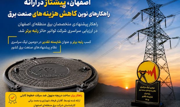 برق اصفهان، پیشتاز در ارائه راهکارهای نوین کاهش هزینههای صنعت برق برق اصفهان، پیشتاز در ارائه راهکارهای نوین کاهش هزینههای صنعت برق