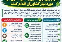 تأکید بر خرید و ذخیره‌سازی به‌موقع کودهای کشاورزی یارانه دار در استان اصفهان
