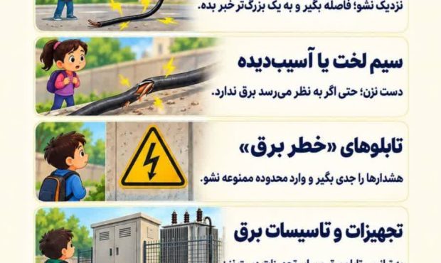 چراغ قرمزهای برق را جدی بگیریم! چراغ قرمزهای برق را جدی بگیریم!